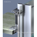 Benutzerdefinierte OEM -Glasvorhang -Wandaluminium -Extrusionsprofil